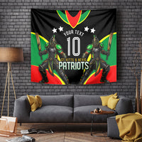 Personalized St Kitts And Nevis Patriots Cricket Tapestry Dynamic Player Celebration Team Pride