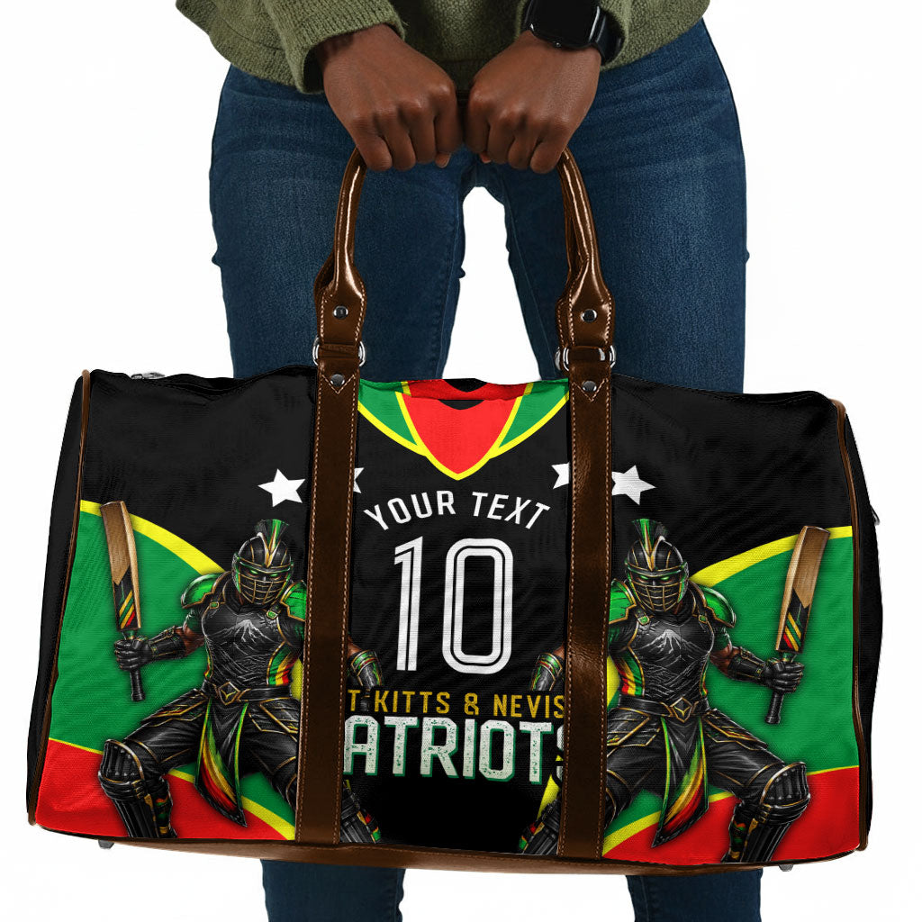 Personalized St Kitts And Nevis Patriots Cricket Travel Bag Dynamic Player Celebration Team Pride