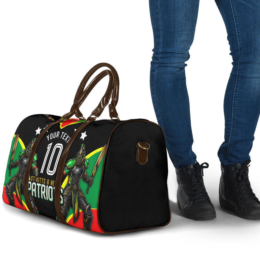 Personalized St Kitts And Nevis Patriots Cricket Travel Bag Dynamic Player Celebration Team Pride