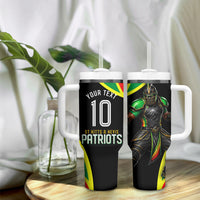 Personalized St Kitts And Nevis Patriots Cricket Tumbler With Handle Dynamic Player Celebration Team Pride