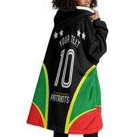 Personalized St Kitts And Nevis Patriots Cricket Wearable Blanket Hoodie Dynamic Player Celebration Team Pride