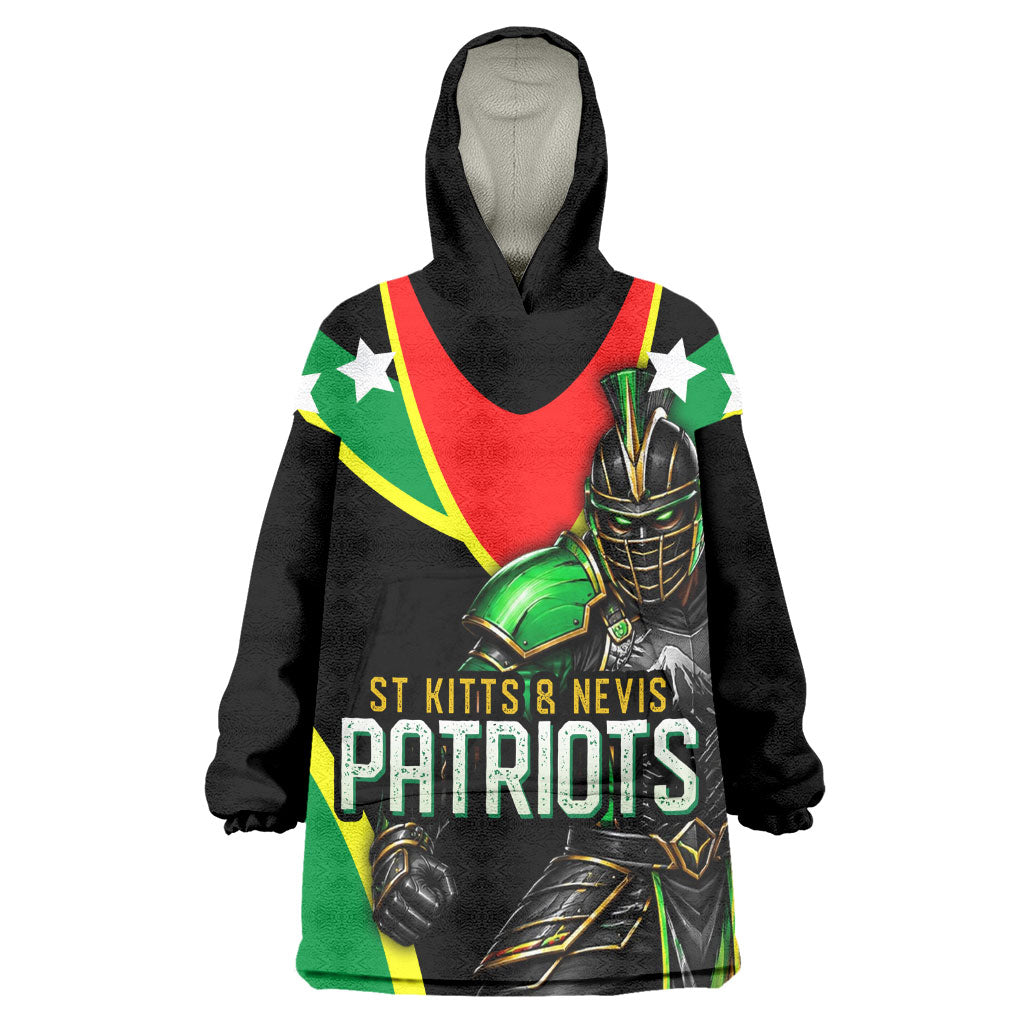 Personalized St Kitts And Nevis Patriots Cricket Wearable Blanket Hoodie Dynamic Player Celebration Team Pride