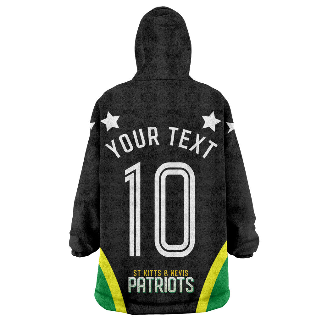 Personalized St Kitts And Nevis Patriots Cricket Wearable Blanket Hoodie Dynamic Player Celebration Team Pride