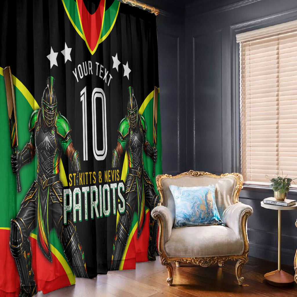 Personalized St Kitts And Nevis Patriots Cricket Window Curtain Dynamic Player Celebration Team Pride