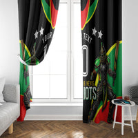Personalized St Kitts And Nevis Patriots Cricket Window Curtain Dynamic Player Celebration Team Pride