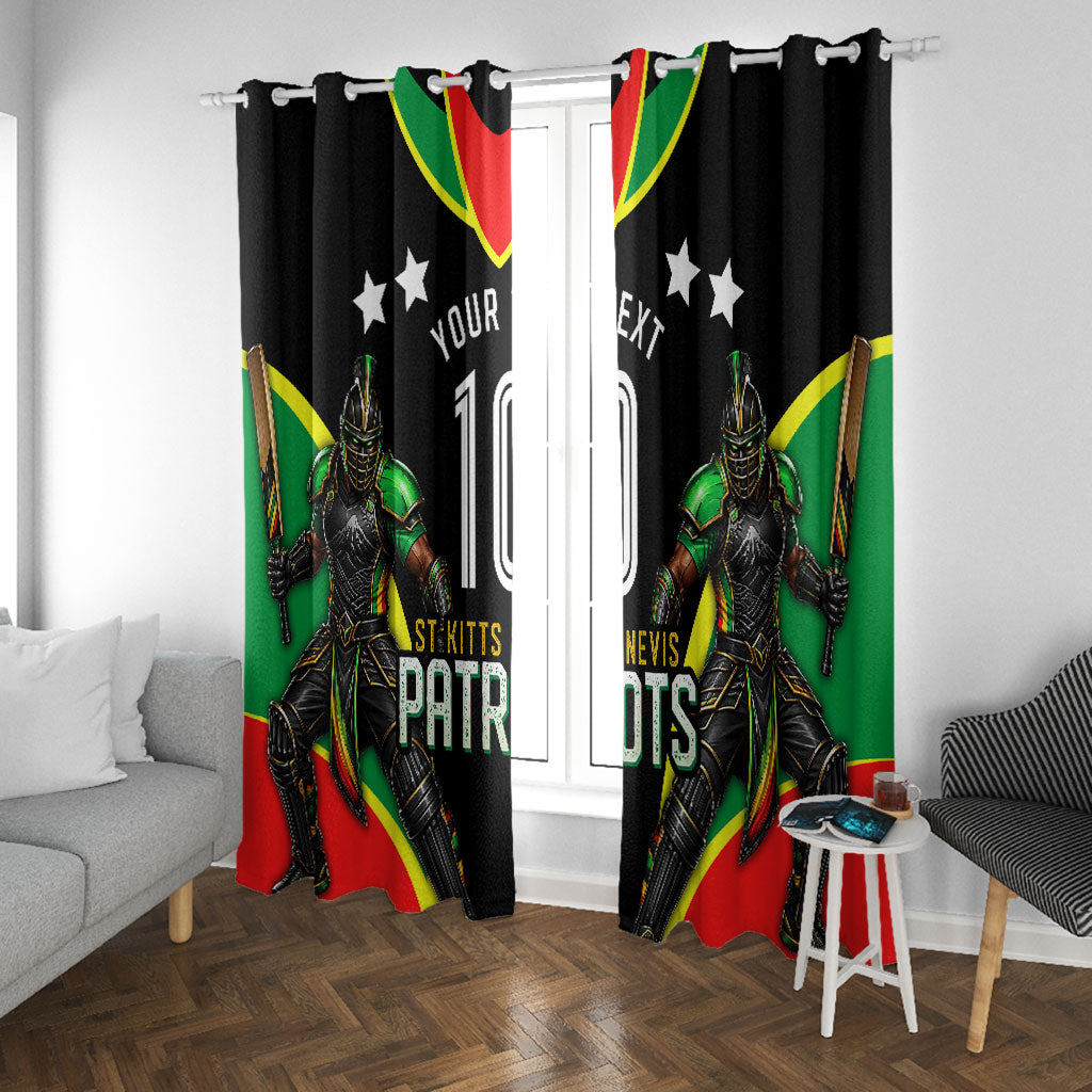 Personalized St Kitts And Nevis Patriots Cricket Window Curtain Dynamic Player Celebration Team Pride