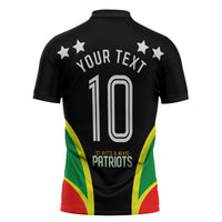 Personalized St Kitts And Nevis Patriots Cricket Zipper Polo Shirt Dynamic Player Celebration Team Pride