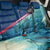 Montserrat Back Car Seat Cover with Sea Turtle Illustration Blue Underwater Ocean Design - Wonder Print Shop