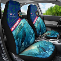 Montserrat Car Seat Cover with Sea Turtle Illustration Blue Underwater Ocean Design - Wonder Print Shop