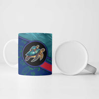 Montserrat Ceramic Mug with Sea Turtle Illustration Blue Underwater Ocean Design - Wonder Print Shop