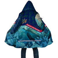 Montserrat Cloak with Sea Turtle Illustration Blue Underwater Ocean Design - Wonder Print Shop