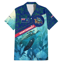 Montserrat Family Matching Mermaid Dress and Hawaiian Shirt with Sea Turtle Illustration Blue Underwater Ocean Design - Wonder Print Shop