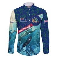 Montserrat Family Matching Puletasi and Hawaiian Shirt with Sea Turtle Illustration Blue Underwater Ocean Design - Wonder Print Shop