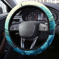 Montserrat Steering Wheel Cover with Sea Turtle Illustration Blue Underwater Ocean Design - Wonder Print Shop