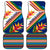 Montserrat Car Mats with Heliconia Flower Illustration Colorful Retro Stripe Design - Wonder Print Shop