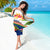 Montserrat Sarong with Heliconia Flower Illustration Colorful Retro Stripe Design - Wonder Print Shop