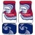 Montserrat Car Mats with Gecko Illustration Red Blue Wavy Line Design - Wonder Print Shop