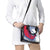 Montserrat Shoulder Handbag with Gecko Illustration Red Blue Wavy Line Design - Wonder Print Shop