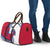 Montserrat Travel Bag with Gecko Illustration Red Blue Wavy Line Design - Wonder Print Shop