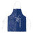 Montserrat Apron with Tribal Sea Turtle Illustration Blue Polynesian Pattern Design - Wonder Print Shop