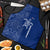 Montserrat Apron with Tribal Sea Turtle Illustration Blue Polynesian Pattern Design - Wonder Print Shop