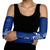 Montserrat Arm Sleeves with Tribal Sea Turtle Illustration Blue Polynesian Pattern Design - Wonder Print Shop