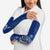 Montserrat Arm Sleeves with Tribal Sea Turtle Illustration Blue Polynesian Pattern Design - Wonder Print Shop