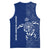 Montserrat Basketball Jersey with Tribal Sea Turtle Illustration Blue Polynesian Pattern Design - Wonder Print Shop