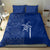Montserrat Bedding Set with Tribal Sea Turtle Illustration Blue Polynesian Pattern Design - Wonder Print Shop