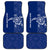 Montserrat Car Mats with Tribal Sea Turtle Illustration Blue Polynesian Pattern Design - Wonder Print Shop