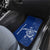 Montserrat Car Mats with Tribal Sea Turtle Illustration Blue Polynesian Pattern Design - Wonder Print Shop