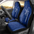 Montserrat Car Seat Cover with Tribal Sea Turtle Illustration Blue Polynesian Pattern Design - Wonder Print Shop