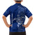 Montserrat Family Matching Mermaid Dress and Hawaiian Shirt with Tribal Sea Turtle Illustration Blue Polynesian Pattern Design - Wonder Print Shop