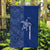 Montserrat Garden Flag with Tribal Sea Turtle Illustration Blue Polynesian Pattern Design - Wonder Print Shop