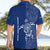 Montserrat Hawaiian Shirt with Tribal Sea Turtle Illustration Blue Polynesian Pattern Design - Wonder Print Shop