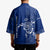 Montserrat Kimono with Tribal Sea Turtle Illustration Blue Polynesian Pattern Design - Wonder Print Shop