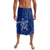 Montserrat Lavalava with Tribal Sea Turtle Illustration Blue Polynesian Pattern Design - Wonder Print Shop