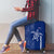 Montserrat Luggage Cover with Tribal Sea Turtle Illustration Blue Polynesian Pattern Design - Wonder Print Shop