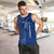 Montserrat Men Tank Top with Tribal Sea Turtle Illustration Blue Polynesian Pattern Design - Wonder Print Shop