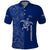 Montserrat Polo Shirt with Tribal Sea Turtle Illustration Blue Polynesian Pattern Design - Wonder Print Shop