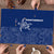 Montserrat Puzzle with Tribal Sea Turtle Illustration Blue Polynesian Pattern Design - Wonder Print Shop