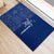 Montserrat Rubber Doormat with Tribal Sea Turtle Illustration Blue Polynesian Pattern Design - Wonder Print Shop