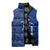 Montserrat Sleeveless Puffer Jacket with Tribal Sea Turtle Illustration Blue Polynesian Pattern Design - Wonder Print Shop