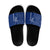 Montserrat Slide Sandals with Tribal Sea Turtle Illustration Blue Polynesian Pattern Design - Wonder Print Shop