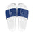 Montserrat Slide Sandals with Tribal Sea Turtle Illustration Blue Polynesian Pattern Design - Wonder Print Shop