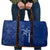 Montserrat Travel Bag with Tribal Sea Turtle Illustration Blue Polynesian Pattern Design - Wonder Print Shop