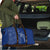 Montserrat Travel Bag with Tribal Sea Turtle Illustration Blue Polynesian Pattern Design - Wonder Print Shop