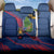 Montserrat Back Car Seat Cover with Cartoon Bird and Island Map Blue Red Stripe Design - Wonder Print Shop