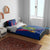 Montserrat Bedding Set with Cartoon Bird and Island Map Blue Red Stripe Design - Wonder Print Shop