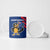 Montserrat Ceramic Mug with Cartoon Bird and Island Map Blue Red Stripe Design - Wonder Print Shop